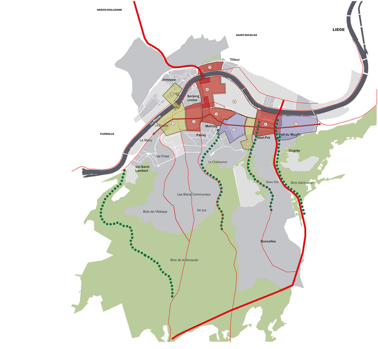 Carta - Reichen et Robert Associés - Reichen et Robert Associes -Amenagement urbain de la vallee Seresienne-Seraing-Belgique-plan sequences.jpg