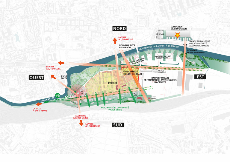 Carta - Reichen et Robert Associates - ZAC Baud-Chardonnet à Rennes - Phase 2