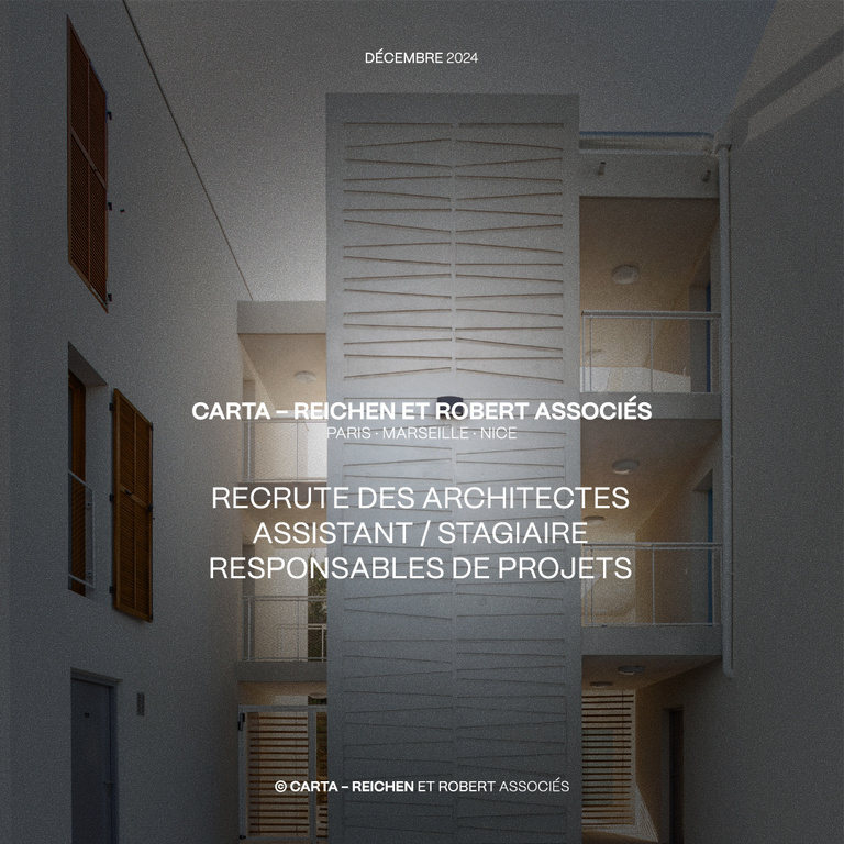Carta - Reichen et Robert Associés - Nous recrutons des Assistants Responsables de Projets !