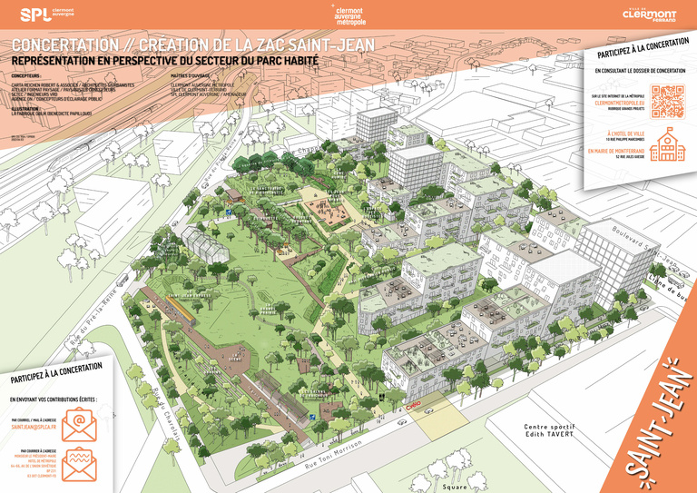 Carta - Reichen et Robert Associés - Un parc paysager à Saint-Jean d’ici 2026 - LA MONTAGNE