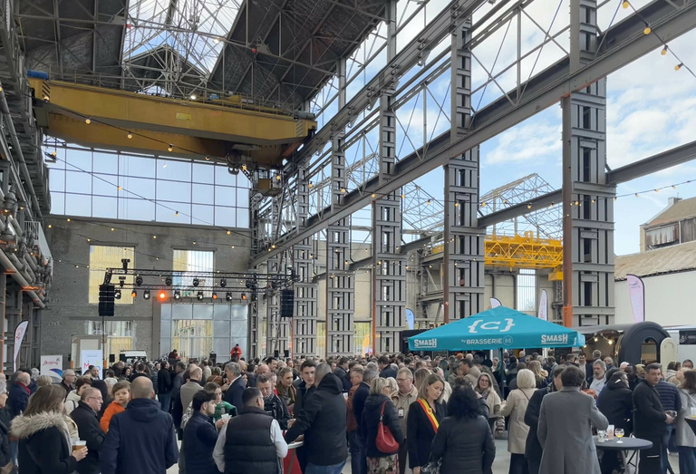 Carta - Reichen et Robert Associés - Inauguration de la halle Gastronomia (John Cockrill) à Seraing