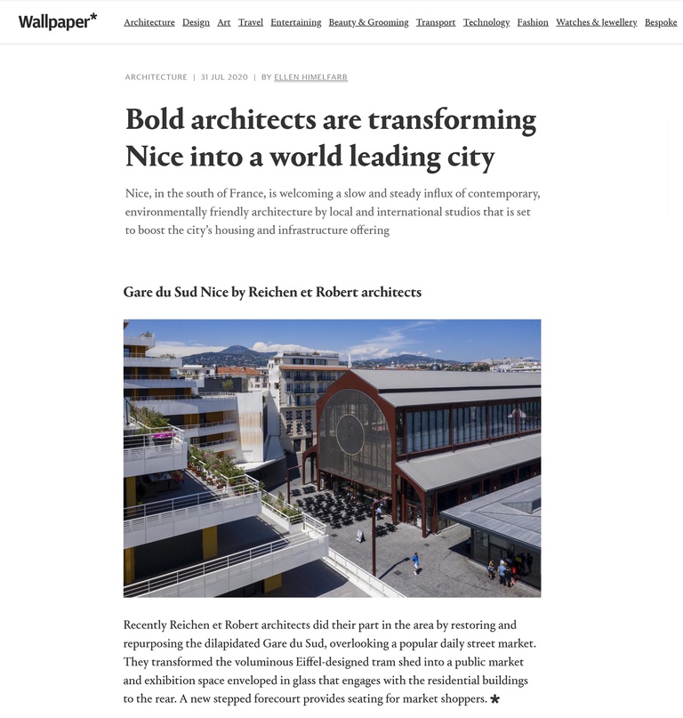 Carta - Reichen et Robert Associates - Wallpaper* Magazine - "Bold architects are transforming Nice into a world leading city"