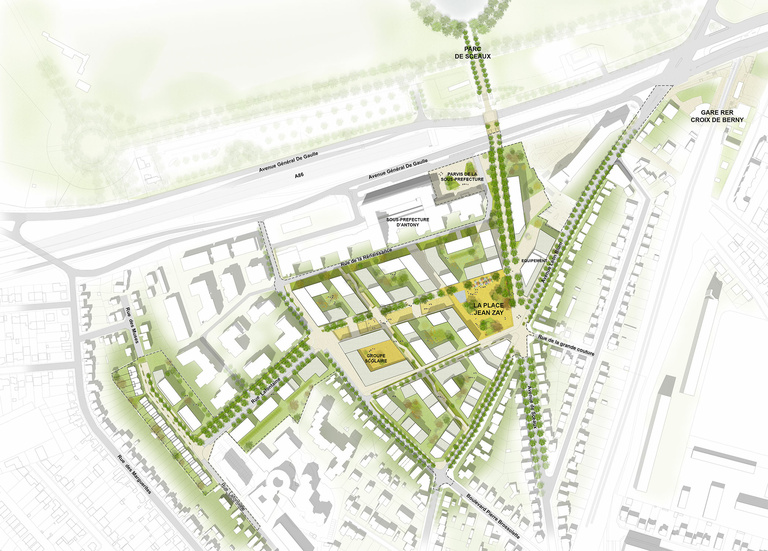 Carta - Reichen et Robert Associates - Aménagement de la ZAC Jean Zay